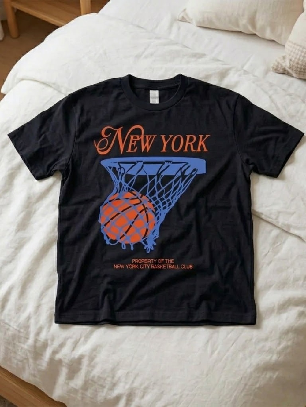 New York Basketball Graphic Tee Black